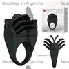 anillo vibrador escamado negro